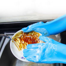 Load image into Gallery viewer, Kitchen Silicone Dishwash Gloves Male And Female Household Chores Cleaning Mitts, 160g