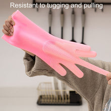 Load image into Gallery viewer, Kitchen Silicone Dishwash Gloves Male And Female Household Chores Cleaning Mitts, 160g