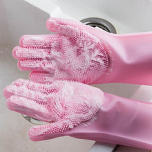 Load image into Gallery viewer, Kitchen Silicone Dishwash Gloves Male And Female Household Chores Cleaning Mitts, 160g
