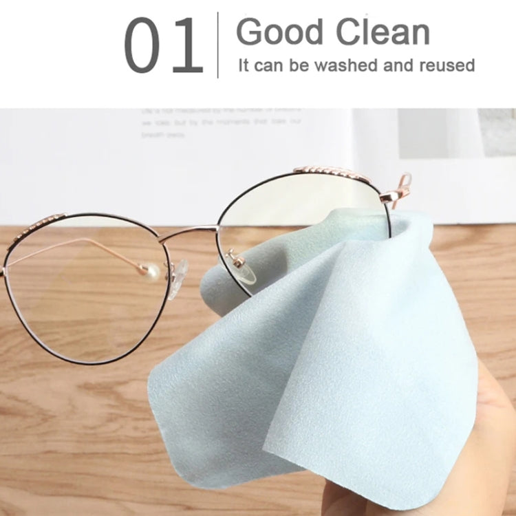 5pcs /Set Suede Glasses Cleaning Cloth Computer Cell Phone Screen Cleaning Wipe