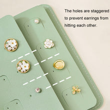 Load image into Gallery viewer, Book Shaped Jewelry Bag Large capacity Travel Portable Multifunctional Earring Storage Bag, Blue, Green, Pink