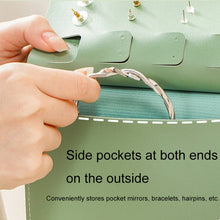 Load image into Gallery viewer, Book Shaped Jewelry Bag Large capacity Travel Portable Multifunctional Earring Storage Bag, Blue, Green, Pink