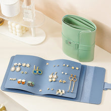 Load image into Gallery viewer, Book Shaped Jewelry Bag Large capacity Travel Portable Multifunctional Earring Storage Bag, Blue, Green, Pink