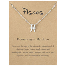 Load image into Gallery viewer, Zodiac Signs Necklace Electroplate Alloy Short Chain Jewelry, Aries Golden, Cancer Golden, Libra Golden, Virgo Golden, Leo Golden, Aquarius Golden, Pisces Golden, Taurus Golden, Capricorn Golden, Sagittarius Golden, Scorpio Golden, Gemini Golden       ...
