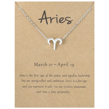 Load image into Gallery viewer, Zodiac Signs Necklace Electroplate Alloy Short Chain Jewelry, Aries Golden, Cancer Golden, Libra Golden, Virgo Golden, Leo Golden, Aquarius Golden, Pisces Golden, Taurus Golden, Capricorn Golden, Sagittarius Golden, Scorpio Golden, Gemini Golden       ...