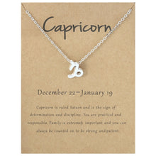 Load image into Gallery viewer, Zodiac Signs Necklace Electroplate Alloy Short Chain Jewelry, Aries Golden, Cancer Golden, Libra Golden, Virgo Golden, Leo Golden, Aquarius Golden, Pisces Golden, Taurus Golden, Capricorn Golden, Sagittarius Golden, Scorpio Golden, Gemini Golden       ...