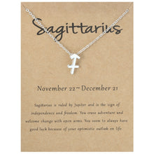 Load image into Gallery viewer, Zodiac Signs Necklace Electroplate Alloy Short Chain Jewelry, Aries Golden, Cancer Golden, Libra Golden, Virgo Golden, Leo Golden, Aquarius Golden, Pisces Golden, Taurus Golden, Capricorn Golden, Sagittarius Golden, Scorpio Golden, Gemini Golden       ...