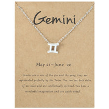 Load image into Gallery viewer, Zodiac Signs Necklace Electroplate Alloy Short Chain Jewelry, Aries Golden, Cancer Golden, Libra Golden, Virgo Golden, Leo Golden, Aquarius Golden, Pisces Golden, Taurus Golden, Capricorn Golden, Sagittarius Golden, Scorpio Golden, Gemini Golden       ...