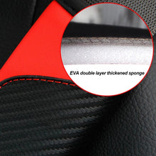 Load image into Gallery viewer, Car Seat Belt Cover Carbon Fiber Leather Auto Seat Shoulder Protection, Black, Red, Wine Red, Crown Black, Crown Red, Crown Wine Red