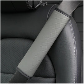 Skin Feeling Car Leather Seat Belt Cover Shoulder Pads, 6.5x23cm