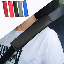 Load image into Gallery viewer, Skin Feeling Car Leather Seat Belt Cover Shoulder Pads, 6.5x23cm