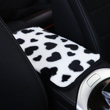 Load image into Gallery viewer, Plush Heart Pattern Car Center Console Cover Mat, 32x19cm
