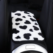 Load image into Gallery viewer, Plush Heart Pattern Car Center Console Cover Mat, 32x19cm