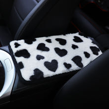 Load image into Gallery viewer, Plush Heart Pattern Car Center Console Cover Mat, 32x19cm