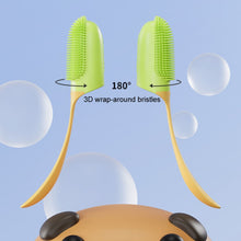 Load image into Gallery viewer, Pets Finger Toothbrush With Handle Dogs And Cats Oral Cleaning Tools