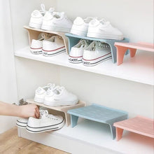 Load image into Gallery viewer, Household Storage Shoes Rack Double Shoes Tray Plastic One Piece Simple Shoes Organizer