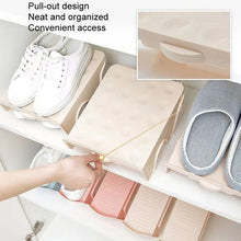 Load image into Gallery viewer, Household Storage Shoes Rack Double Shoes Tray Plastic One Piece Simple Shoes Organizer