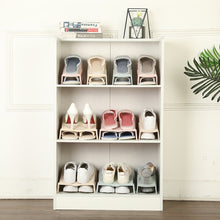 Load image into Gallery viewer, Household Storage Shoes Rack Double Shoes Tray Plastic One Piece Simple Shoes Organizer