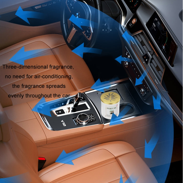 3pcs Car Aromatherapy Long-lasting Light Fragrance Solid Balm