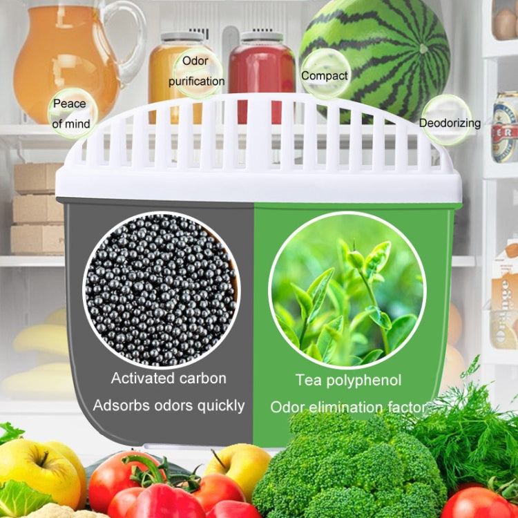 Activated Carbon Refrigerator Deodorizer Dual-Action Home Freezer Sterilization Deodorization Box
