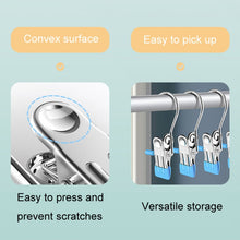 Load image into Gallery viewer, 5pcs /Pack Stainless Steel Flat Clip With Hook Anti-Scratch Catch Laundry Drying Holder