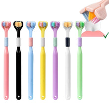 Load image into Gallery viewer, YALINA Three Sided Toothbrush Soft Hair 360 Degree V Shaped Toothbrush, 418 Adult Black, 418 Adult Pink, 418 Adult Purple, A22 Kids Pink, A22 Kids Yellow, A22 Kids Blue