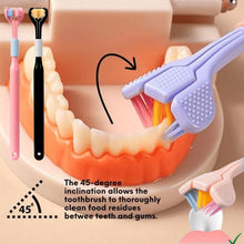 Load image into Gallery viewer, YALINA Three Sided Toothbrush Soft Hair 360 Degree V Shaped Toothbrush, 418 Adult Black, 418 Adult Pink, 418 Adult Purple, A22 Kids Pink, A22 Kids Yellow, A22 Kids Blue
