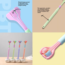 Load image into Gallery viewer, YALINA Three Sided Toothbrush Soft Hair 360 Degree V Shaped Toothbrush, 418 Adult Black, 418 Adult Pink, 418 Adult Purple, A22 Kids Pink, A22 Kids Yellow, A22 Kids Blue