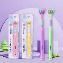 Load image into Gallery viewer, YALINA Three Sided Toothbrush Soft Hair 360 Degree V Shaped Toothbrush, 418 Adult Black, 418 Adult Pink, 418 Adult Purple, A22 Kids Pink, A22 Kids Yellow, A22 Kids Blue