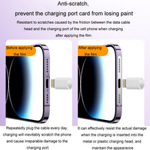 Load image into Gallery viewer, 2pcs /Set For IPhone 12 / 13 / 14 / 15 Series Speaker Plating Metal Dust-Proof Mesh Charging Port Protective Film Dust Sticker