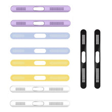 Load image into Gallery viewer, 2pcs /Set For IPhone 12 / 13 / 14 / 15 Series Speaker Plating Metal Dust-Proof Mesh Charging Port Protective Film Dust Sticker