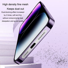 Load image into Gallery viewer, 2pcs /Set For IPhone 12 / 13 / 14 / 15 Series Speaker Plating Metal Dust-Proof Mesh Charging Port Protective Film Dust Sticker