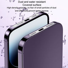 Load image into Gallery viewer, 2pcs /Set For IPhone 12 / 13 / 14 / 15 Series Speaker Plating Metal Dust-Proof Mesh Charging Port Protective Film Dust Sticker