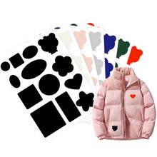 Load image into Gallery viewer, Self-Adhesive Down Jacket Patch Stickers Nylon Fabric Stickers Seamless Clothes Repair Hole Decals, C Model, C Model Glossy, D Model No. 1, D Model No. 2, D Model No. 3, D Model No. 4, Whole Sheet, Whole Sheet Glossy