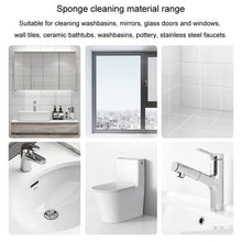 Load image into Gallery viewer, Bathroom Glass Mirror Stain Removal Watermark Sponge Rub Faucet Descaling Cleaning Tool, Yellow, Pink