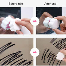Load image into Gallery viewer, Bathroom Glass Mirror Stain Removal Watermark Sponge Rub Faucet Descaling Cleaning Tool, Yellow, Pink