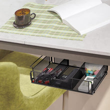 Load image into Gallery viewer, Under Desk Drawer Storage Organizer Desk Hidden Tray for Office Home, Hidden Tray
