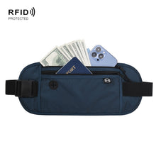 Load image into Gallery viewer, Passport Fit Invisible Waterproof Cell Phone Waist Pack Anti-theft Brush Travel Document Organizer Bag
