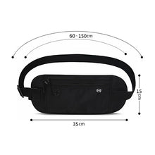 Load image into Gallery viewer, Passport Fit Invisible Waterproof Cell Phone Waist Pack Anti-theft Brush Travel Document Organizer Bag