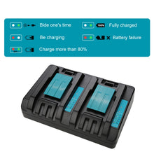 Load image into Gallery viewer, For Makita DC18RC 14.4-18V Lithium Battery Dual Charger, US Plug, UK Plug, EU Plug, AU Plug