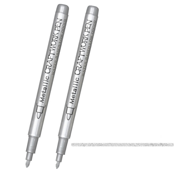 GuangNa GN550 2pcs High Light Metallic Paint Pens Photo Signing Marker