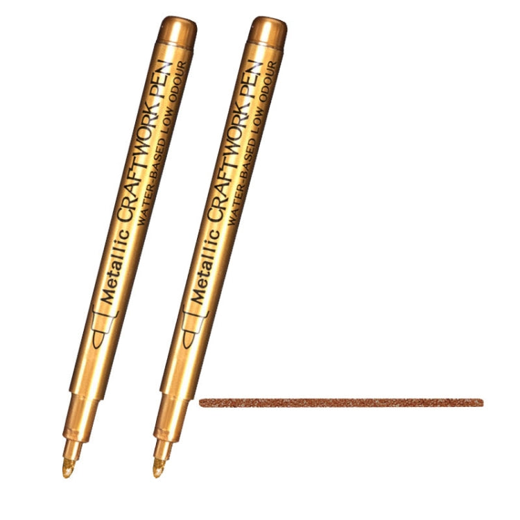 GuangNa GN550 2pcs High Light Metallic Paint Pens Photo Signing Marker