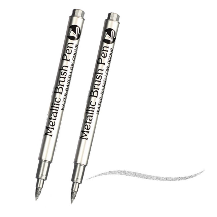 GuangNa GN550 2pcs High Light Metallic Paint Pens Photo Signing Marker