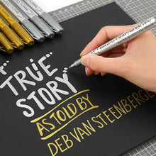 Load image into Gallery viewer, GuangNa GN550 2pcs High Light Metallic Paint Pens Photo Signing Marker