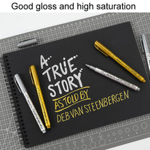 Load image into Gallery viewer, GuangNa GN550 2pcs High Light Metallic Paint Pens Photo Signing Marker