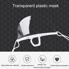 Load image into Gallery viewer, 10pcs /Bag Recyclable Transparent Restaurant Mask Chef Anti-fog And Anti-Spittle Plastic Masks