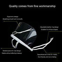 Load image into Gallery viewer, 10pcs /Bag Recyclable Transparent Restaurant Mask Chef Anti-fog And Anti-Spittle Plastic Masks