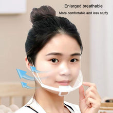 Load image into Gallery viewer, 10pcs /Bag Recyclable Transparent Restaurant Mask Chef Anti-fog And Anti-Spittle Plastic Masks