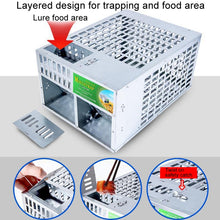 Load image into Gallery viewer, Home Indoor Automatic Mouse Trap Cage Catch Mouse Trap, Double Door Large