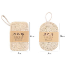 Load image into Gallery viewer, Natural Loofah Dishwashing Brush Dishwashing Tool Loofah Rag Brush, Soft Square, Soft Ellipse, Hard Square, Hard Ellipse